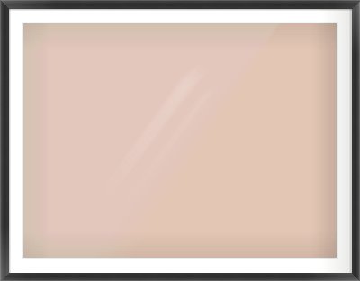 Black Scoop Frame for 120 × 90cm artwork, with Smooth White Single Mount