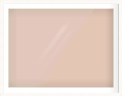 White Flat With Bevel Frame for 1200 × 900mm artwork, with Smooth White Single Mount
