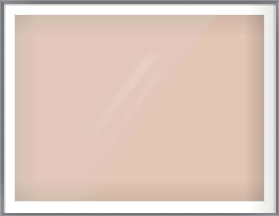Grey Flat Frame for 1200 × 900mm artwork, with Smooth White Single Mount