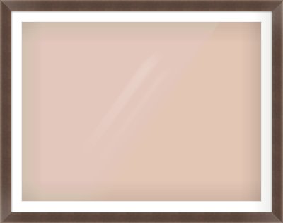 Brown Flat Frame for 1200 × 900mm artwork, with Smooth White Single Mount