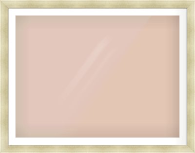 Silver Flat Frame for 1200 × 900mm artwork, with Smooth White Single Mount