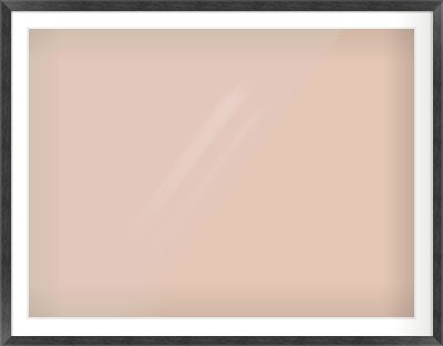 Black Flat Frame for 120 × 90cm artwork, with Smooth White Single Mount