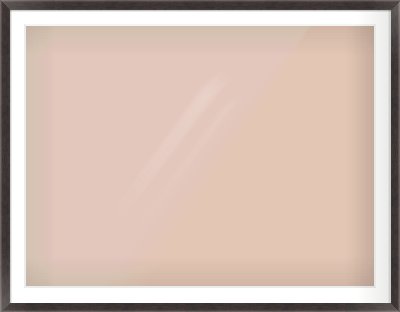 Brown Flat Frame for 1200 × 900mm artwork, with Smooth White Single Mount