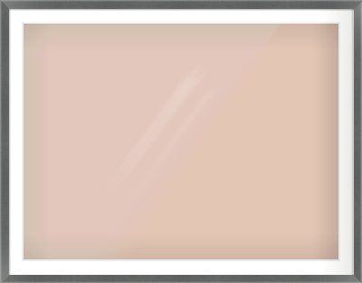 Dark Grey Flat Frame for 1200 × 900mm artwork, with Smooth White Single Mount