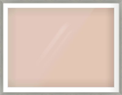 Pale Grey Flat Frame for 1200 × 900mm artwork, with Smooth White Single Mount