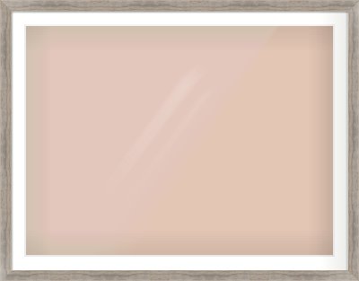 Grey Wood Flat Frame for 1200 × 900mm artwork, with Smooth White Single Mount