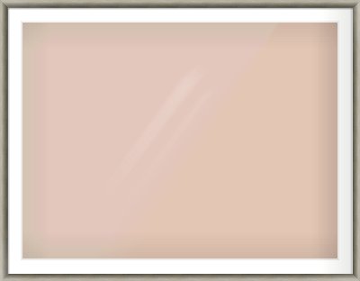 Silver Spoon Frame for 1200 × 900mm artwork, with Smooth White Single Mount