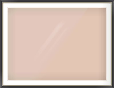Black/Gold Flat Frame for 1200 × 900mm artwork, with Smooth White Single Mount