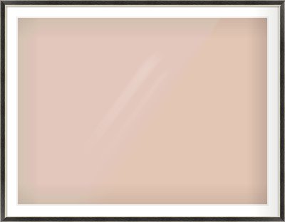 Black & Champagne Silver Reverse Frame for 120 × 90cm artwork, with Smooth White Single Mount