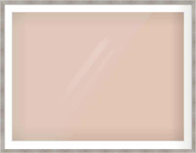 Grey Flat Frame for 1200 × 900mm artwork, with Smooth White Single Mount