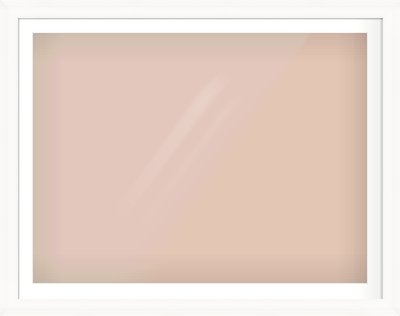 White Scoop Frame for 1200 × 900mm artwork, with Smooth White Single Mount
