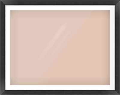 Black/Silver Scoop Frame for 120 × 90cm artwork, with Smooth White Single Mount