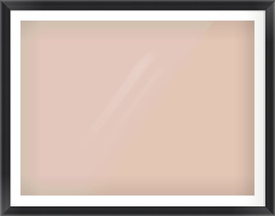Black Cushion Frame for 120 × 90cm artwork, with Smooth White Single Mount