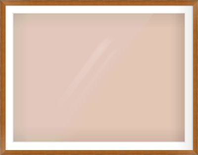 Brushed Bronze with Black Sides Flat Frame for 120 × 90cm artwork, with Smooth White Single Mount