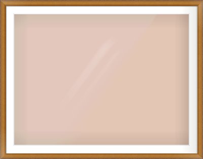 Bronze Cushion Frame for 120 × 90cm artwork, with Smooth White Single Mount