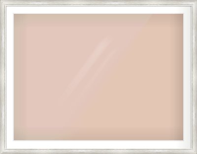 Silver Scoop Frame for 1200 × 900mm artwork, with Smooth White Single Mount