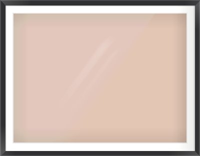 Black Bevel Frame for 1200 × 900mm artwork, with Smooth White Single Mount