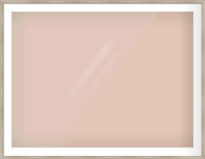 Silver Cushion Frame for 1200 × 900mm artwork, with Smooth White Single Mount