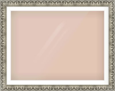 Silver Reverse Frame for 1200 × 900mm artwork, with Smooth White Single Mount