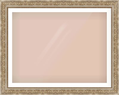 Silver / Gold Reverse Frame for 1200 × 900mm artwork, with Smooth White Single Mount