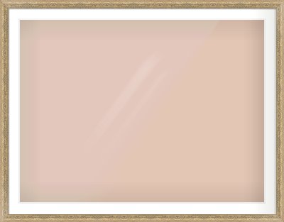 Distressed Gold Dome Frame for 1200 × 900mm artwork, with Smooth White Single Mount