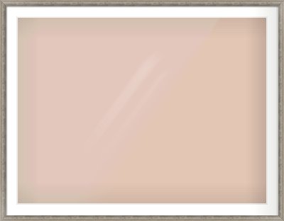 Silver Dome Frame for 1200 × 900mm artwork, with Smooth White Single Mount