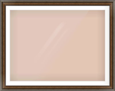 Walnut / Pewter Spoon Frame for 1200 × 900mm artwork, with Smooth White Single Mount