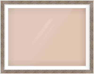 Silver Flat Frame for 1200 × 900mm artwork, with Smooth White Single Mount
