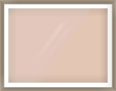 Silver Dome Frame for 1200 × 900mm artwork, with Smooth White Single Mount