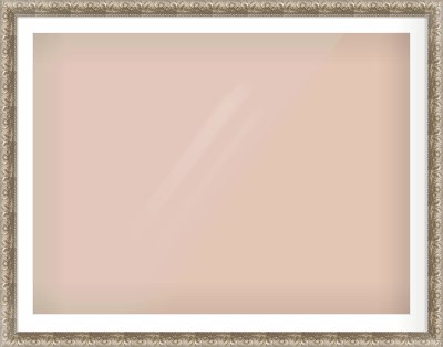 Silver Scoop Frame for 1200 × 900mm artwork, with Smooth White Single Mount