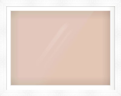 White Reverse Frame for 1200 × 900mm artwork, with Smooth White Single Mount