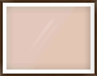 Wenge Stained Flat Frame for 1200 × 900mm artwork, with Smooth White Single Mount