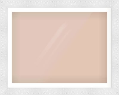 White Scoop Frame for 1200 × 900mm artwork, with Smooth White Single Mount