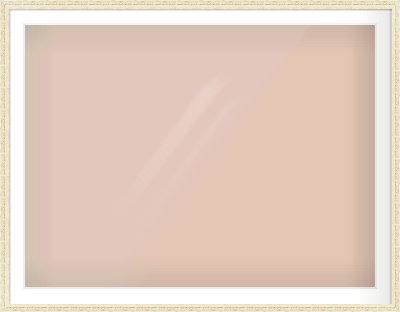 Distressed Cream Wood Grain Flat Frame for 1200 × 900mm artwork, with Smooth White Single Mount