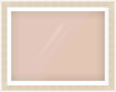 Silver / White Scoop Frame for 1200 × 900mm artwork, with Smooth White Single Mount