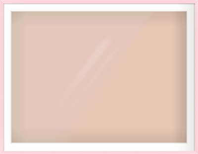 Pink Paint Flat Frame for 48 × 36in artwork, with Smooth White Single Mount