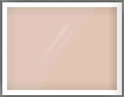 Dark Grey Flat Frame for 48 × 36in artwork, with Smooth White Single Mount