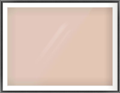 Black Cushion Frame for 48 × 36in artwork, with Smooth White Single Mount