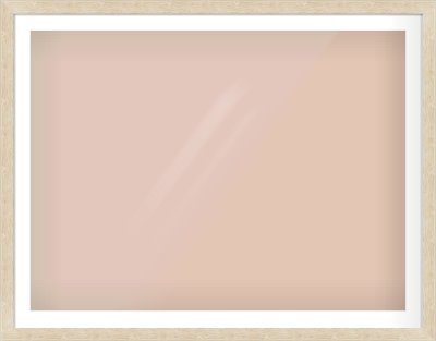 Premium Flat Frame for 48 × 36in artwork, with Smooth White Single Mount