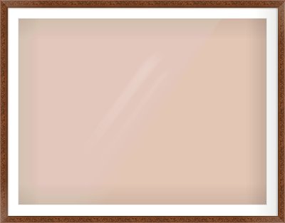 Maroon Decorative Frame for 48 × 36in artwork, with Smooth White Single Mount