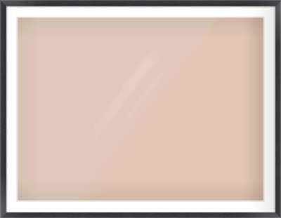 Black Wood Grain Flat Frame for 48 × 36in artwork, with Smooth White Single Mount