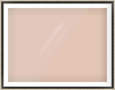 Black & Champagne Silver Spoon Frame for 48 × 36in artwork, with Smooth White Single Mount