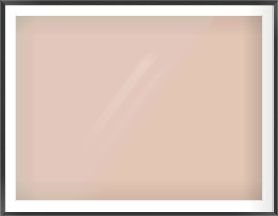 Brushed Black Flat Frame for 48 × 36in artwork, with Smooth White Single Mount