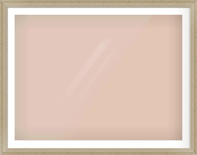 Ivory Scoop Frame for 48 × 36in artwork, with Smooth White Single Mount