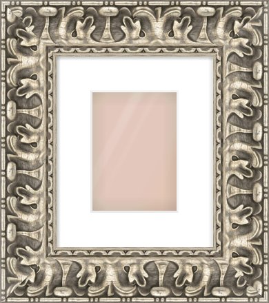 Silver Reverse Frame for 13 × 18cm artwork, with Smooth White Single Mount
