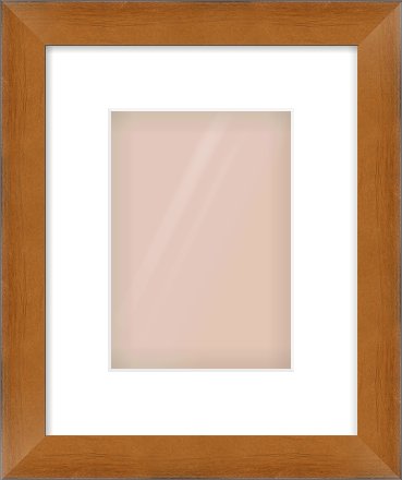 Brushed Bronze with Black Sides Flat Frame for 148 × 210mm artwork, with Smooth White Single Mount