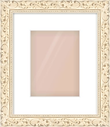 White Decorative Frame for 15 × 20cm artwork, with Smooth White Single Mount