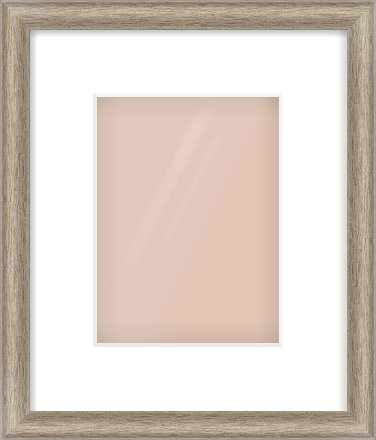 Silver Cushion Frame for 15 × 20cm artwork, with Smooth White Single Mount