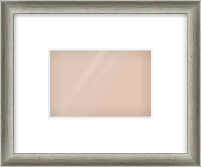 Silver Cushion Frame for 6 × 4in artwork, with Smooth White Single Mount
