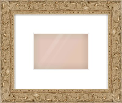 Light Brown Decorative Frame for 6 × 4in artwork, with Smooth White Single Mount